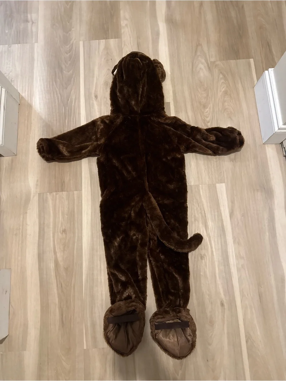 Target Brown Monkey Plush Costume with Cream Belly